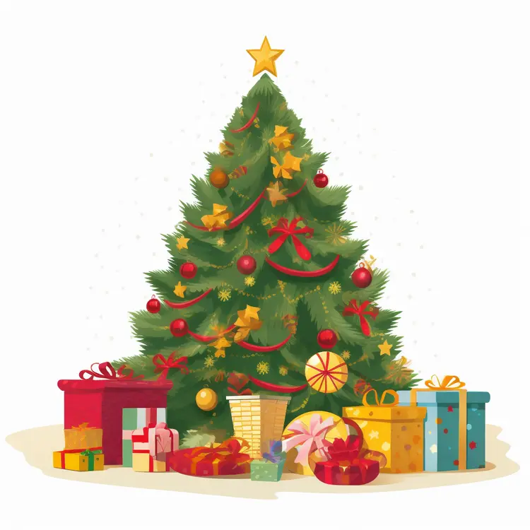 Christmas Tree with Presents