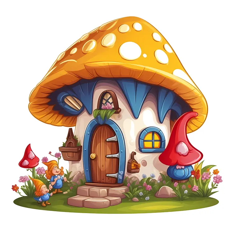 Cute Mushroom House
