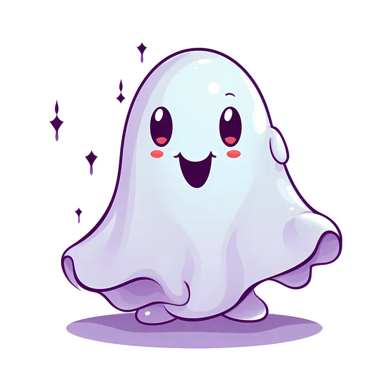 Cute Cartoon Ghost for Halloween