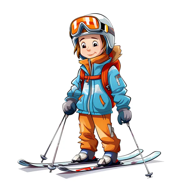 Child Skier in Winter Gear