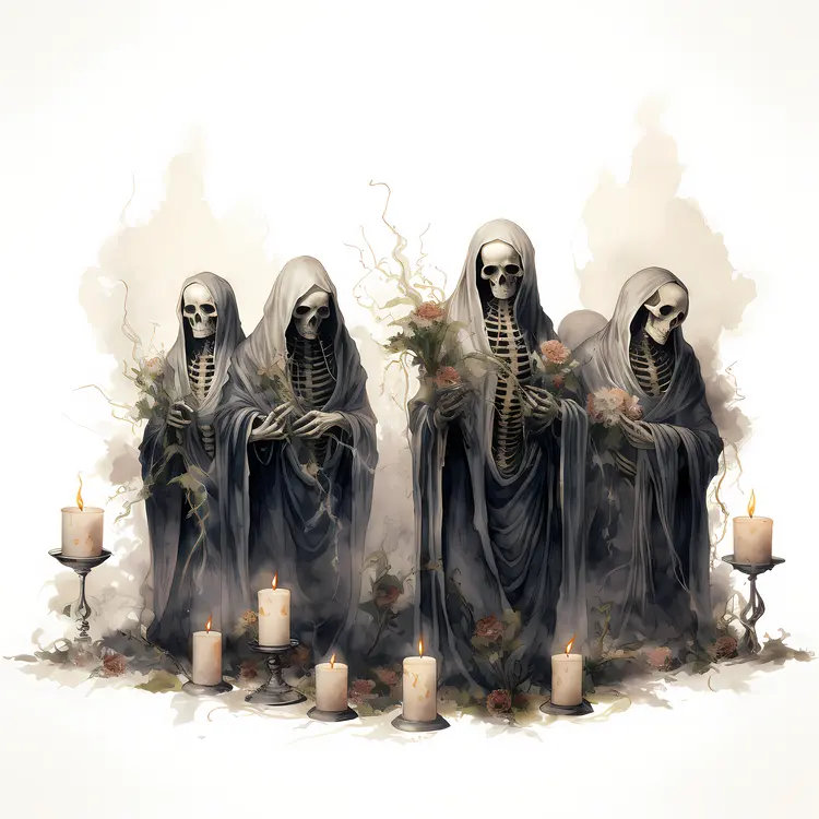 Skeletons with Candlelight