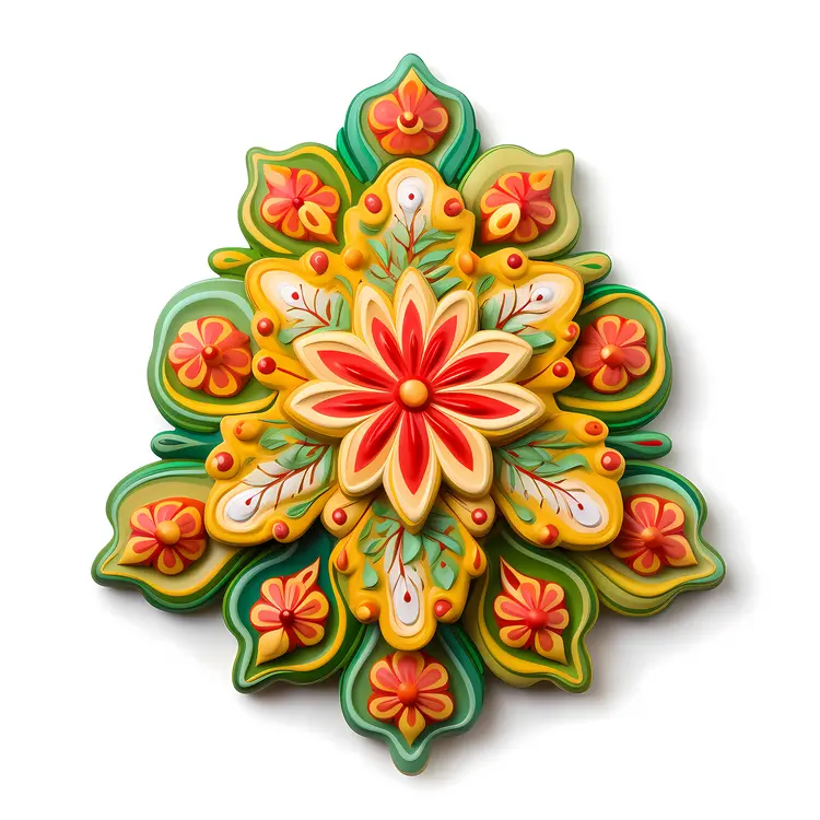 Colorful Decorative Flower Cookie