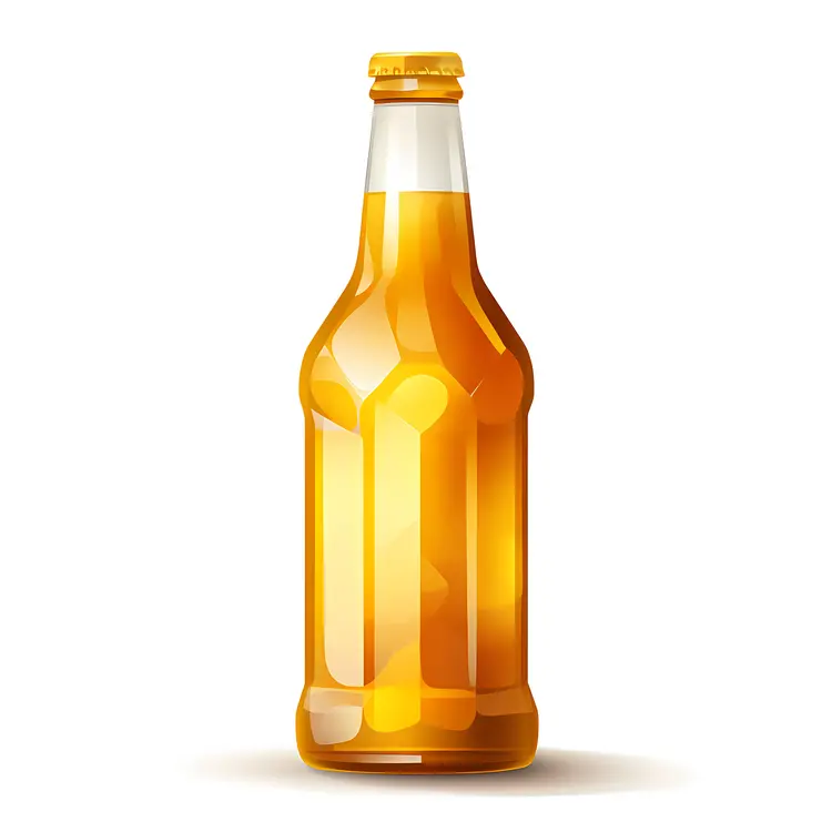 Realistic Beer Bottle Illustration