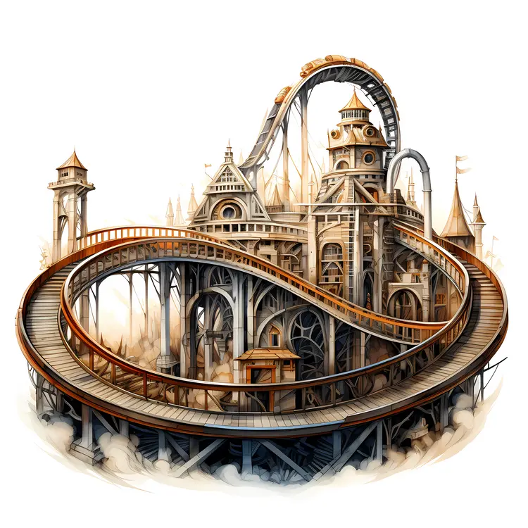 Intricate Roller Coaster Design