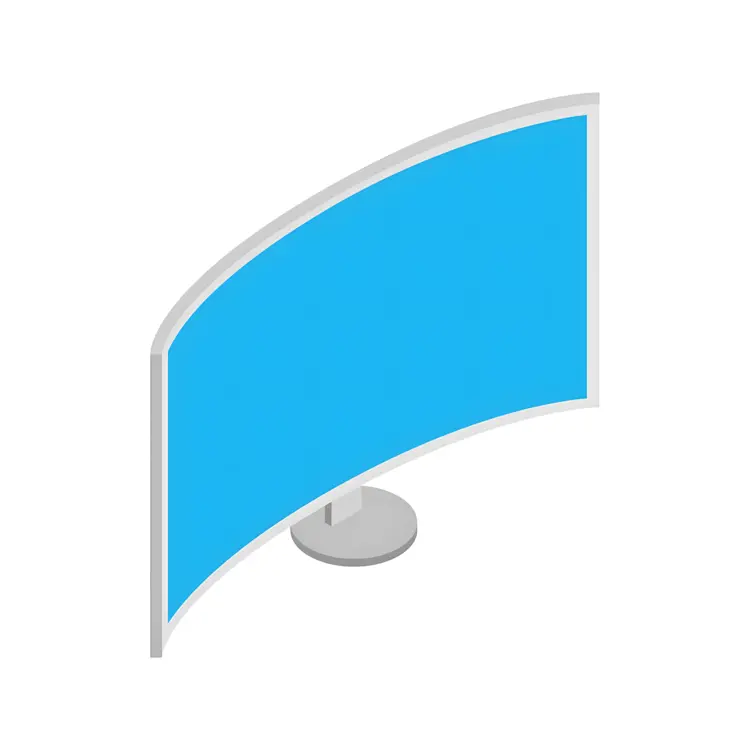 Curved Screen TV