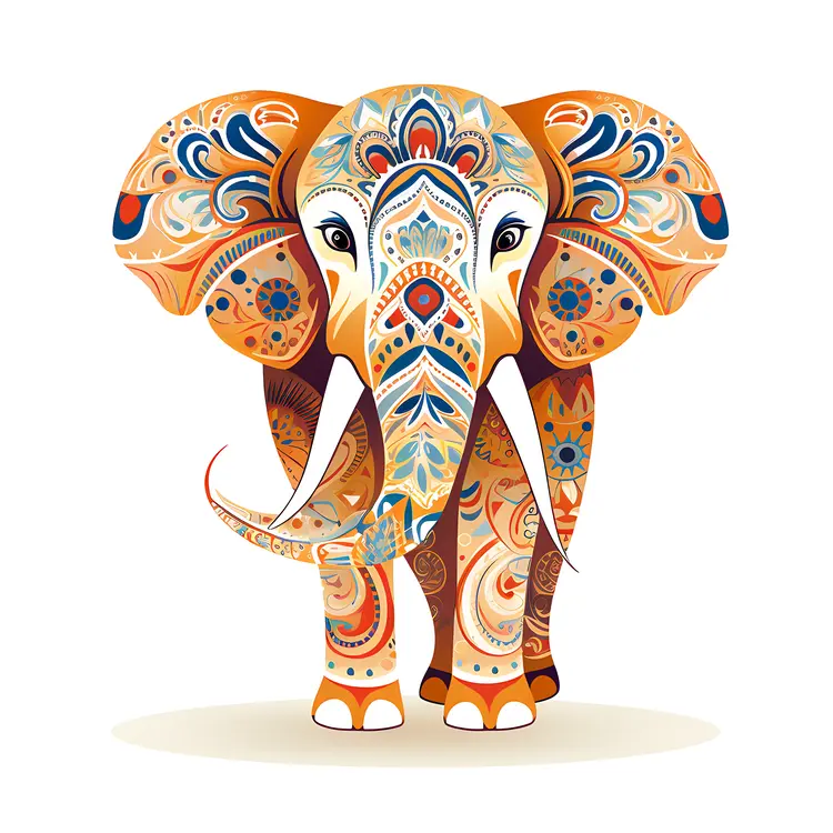 Decorative Elephant Illustration