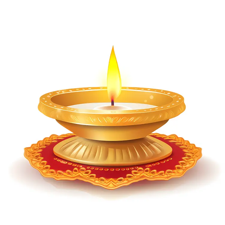 Traditional Oil Lamp Illustration
