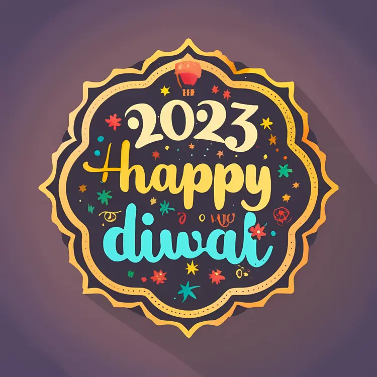 Happy Diwali 2023 with Festive Design