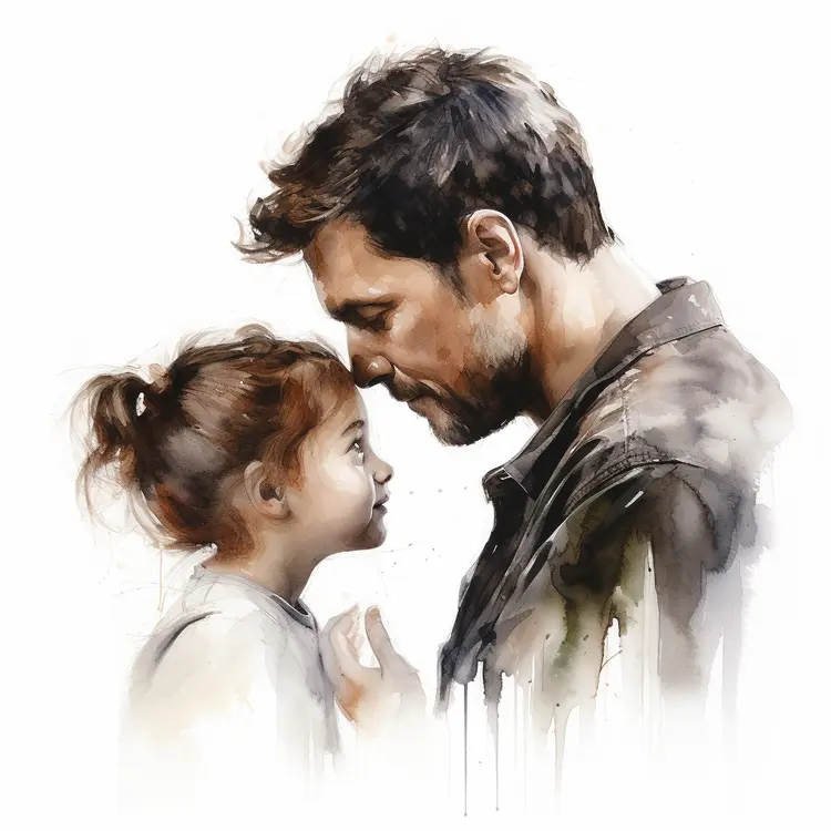 Father and Daughter Bonding Moment