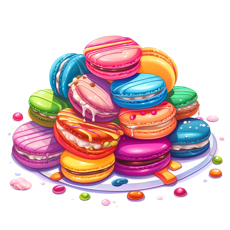 Decorative Macarons Pile