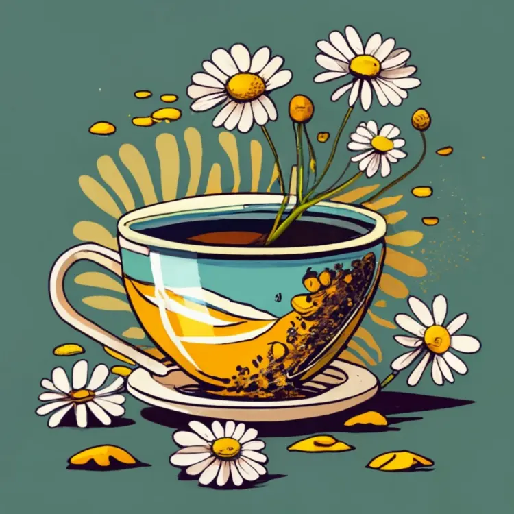 Chamomile Tea with Flowers
