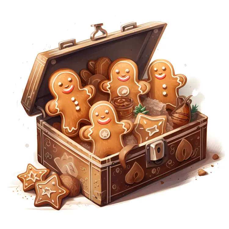 Chest of Gingerbread Cookies