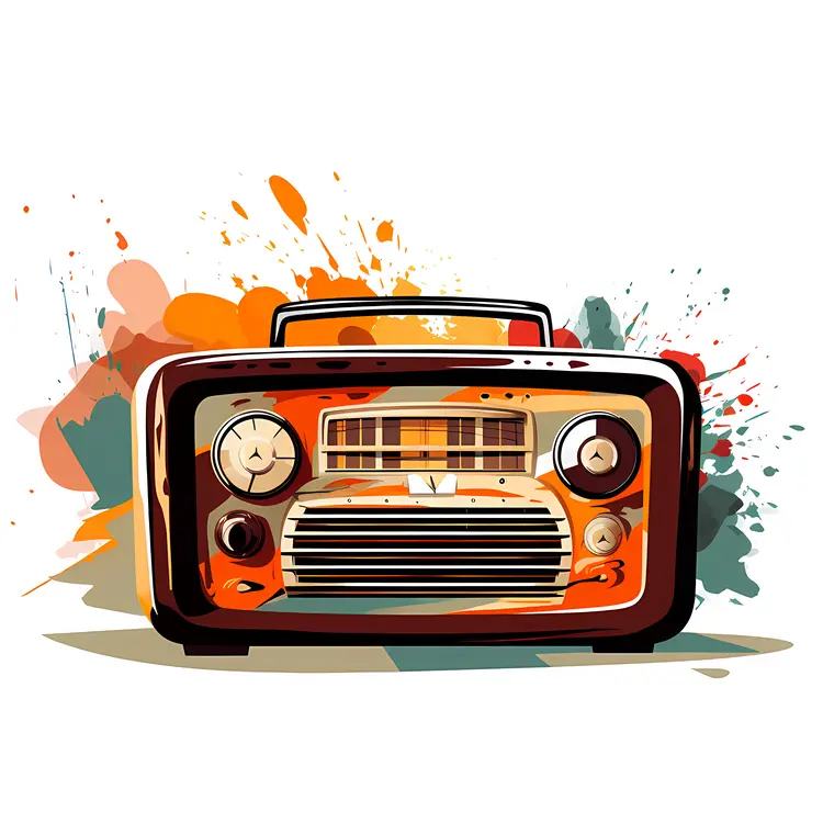 Colorful Retro Radio