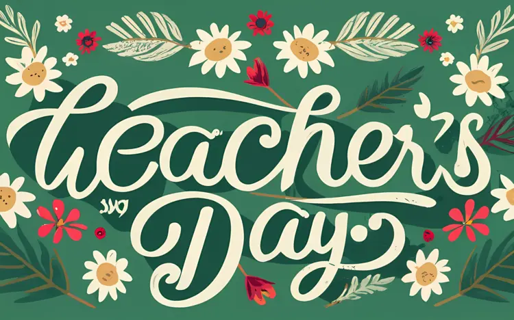 Teachers Day with Floral Decorations