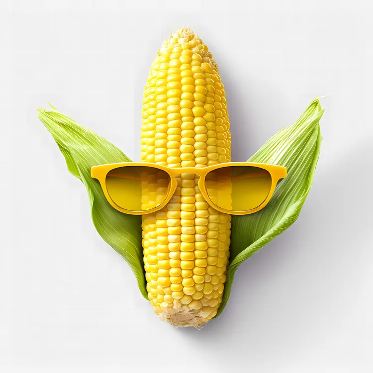 Cool Corn with Sunglasses