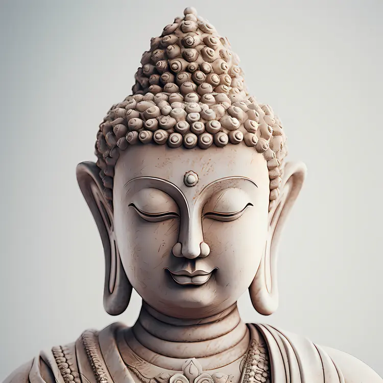 Close-up of Buddha Face
