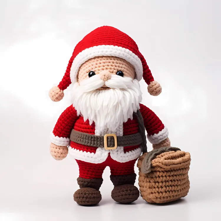 Crochet Santa with Bag