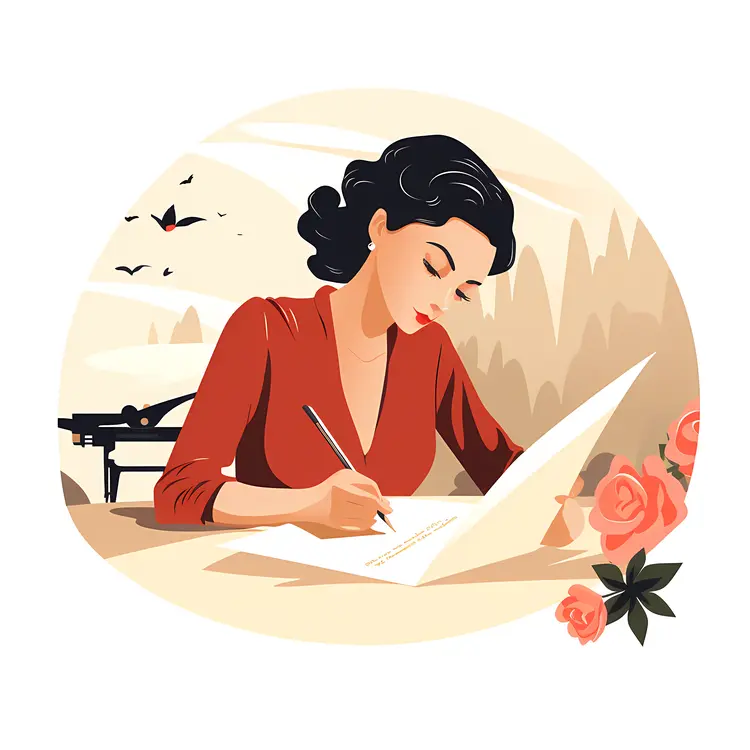 Woman Writing a Letter