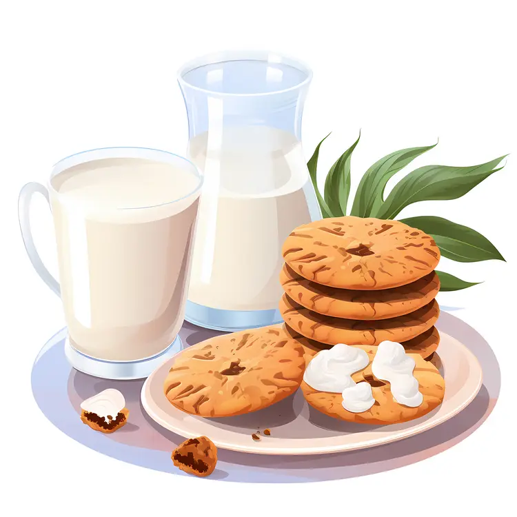 Milk and Cookies Snack