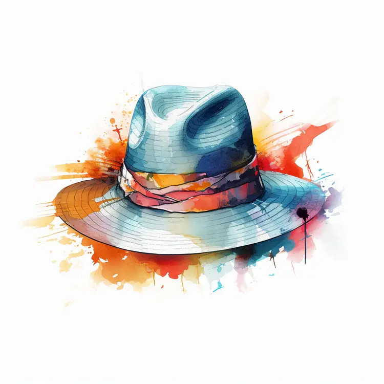 Colorful Artistic Hat Illustration