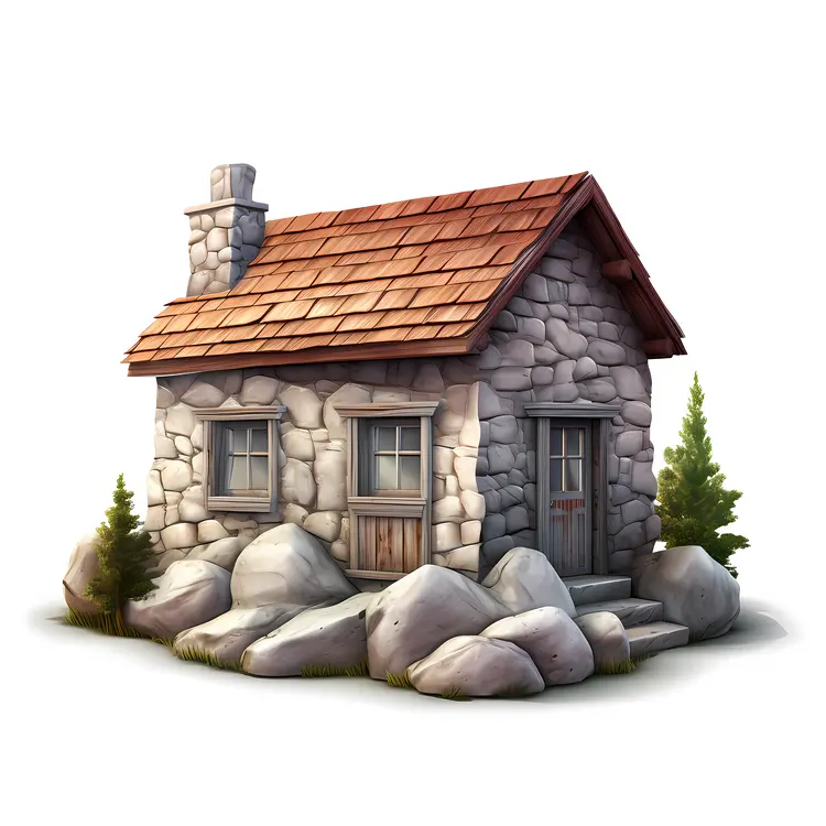 Small cute doodle house