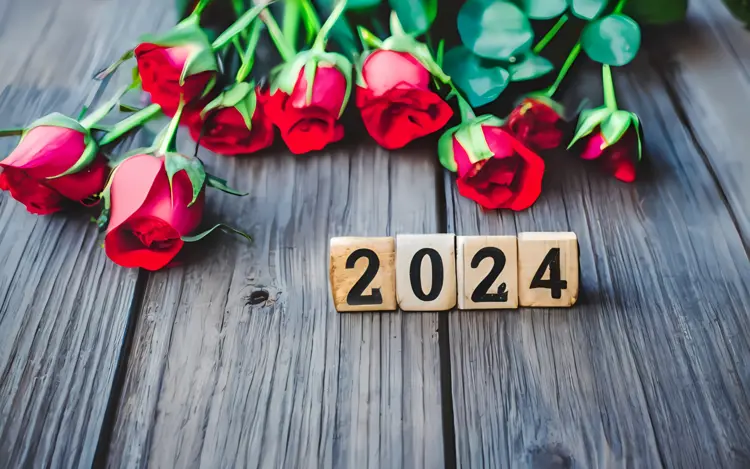 2024 with Red Roses