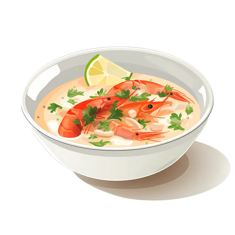 Shrimp Soup with Lime