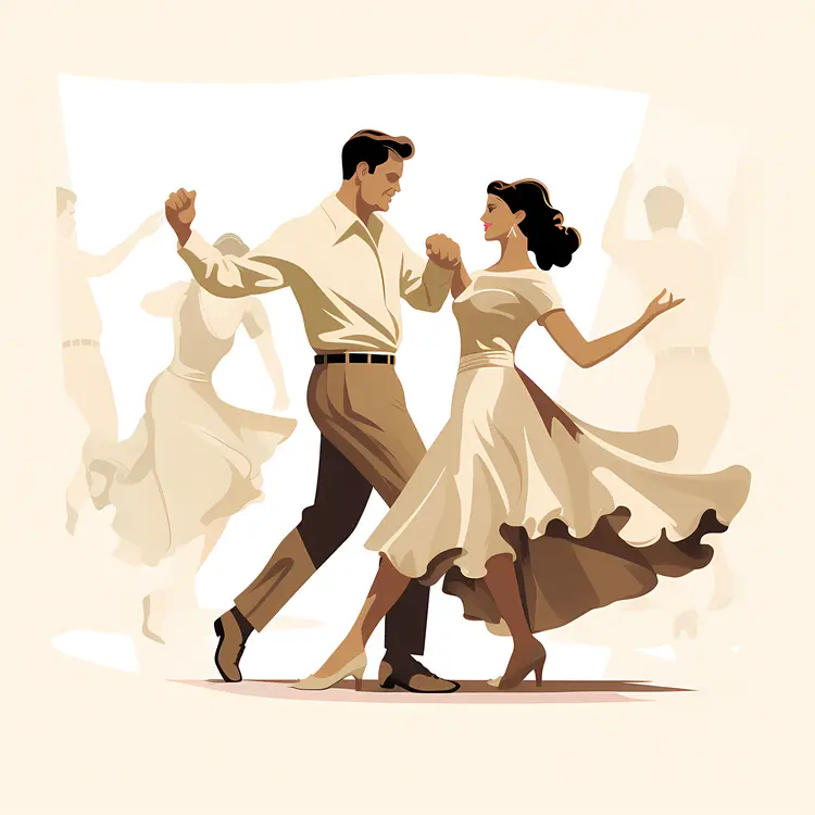 Elegant Dancing Couple