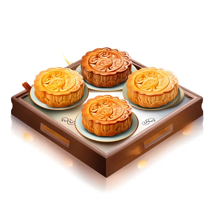Traditional Mooncakes for Mid-Autumn Festival