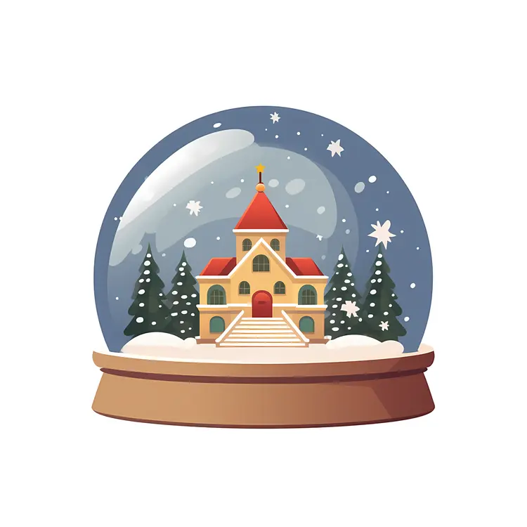 Snow Globe with Christmas Scene