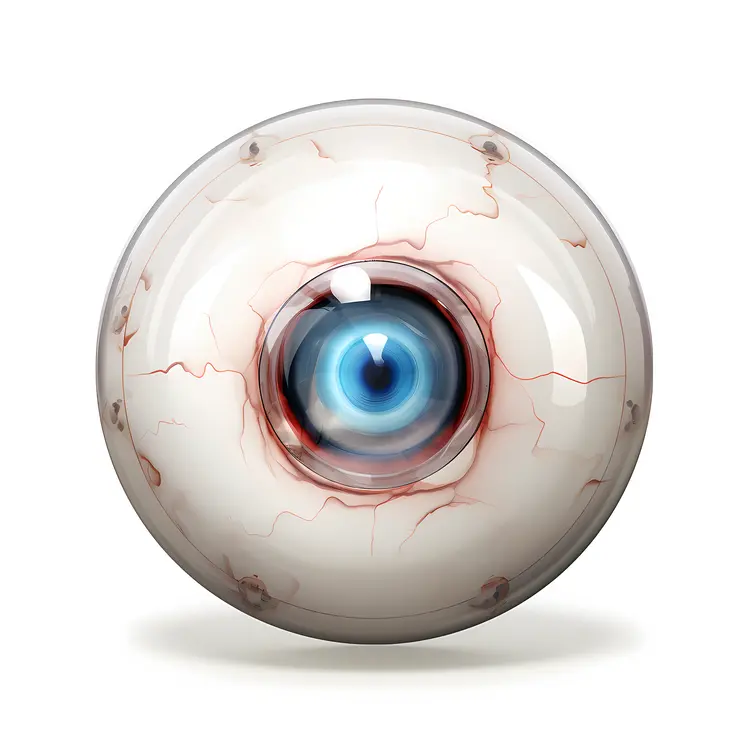 Realistic Eyeball Illustration for Medical and Halloween Concepts