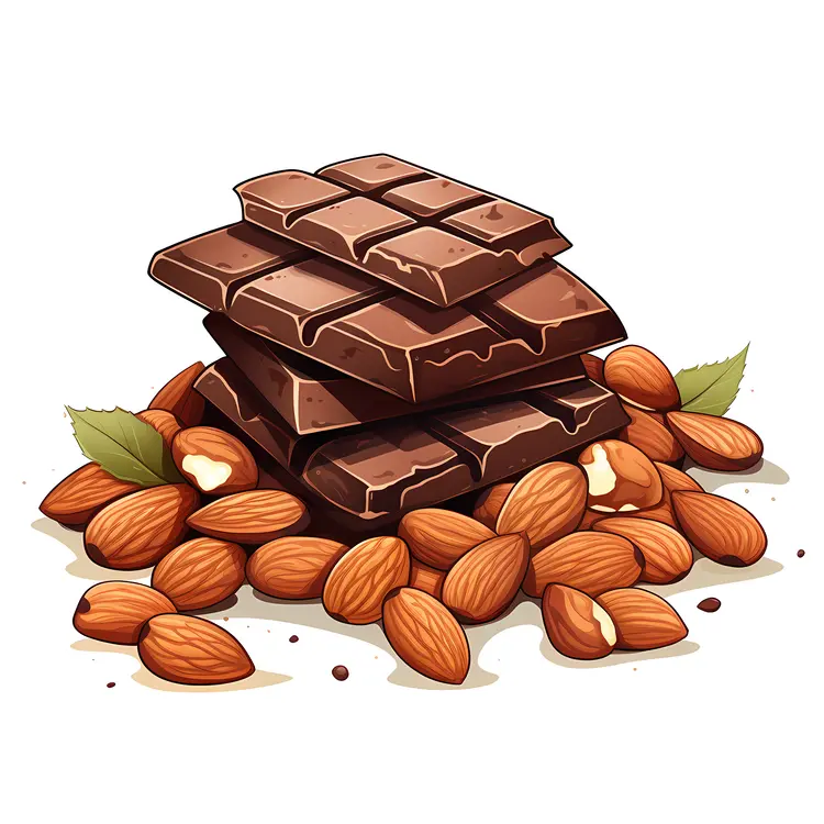 Chocolate Bars with Almonds