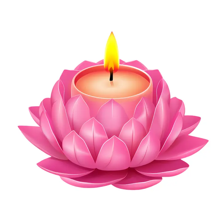 Pink Lotus Candle