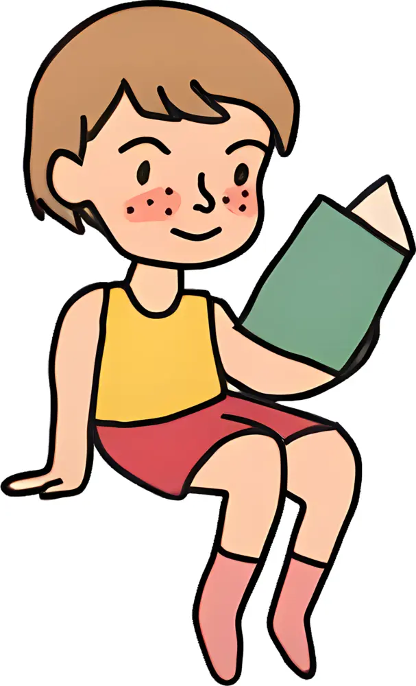 Boy Reading a Book