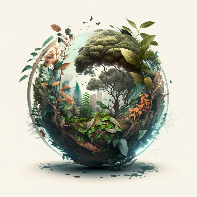 Beautiful Terrarium with Lush Greenery