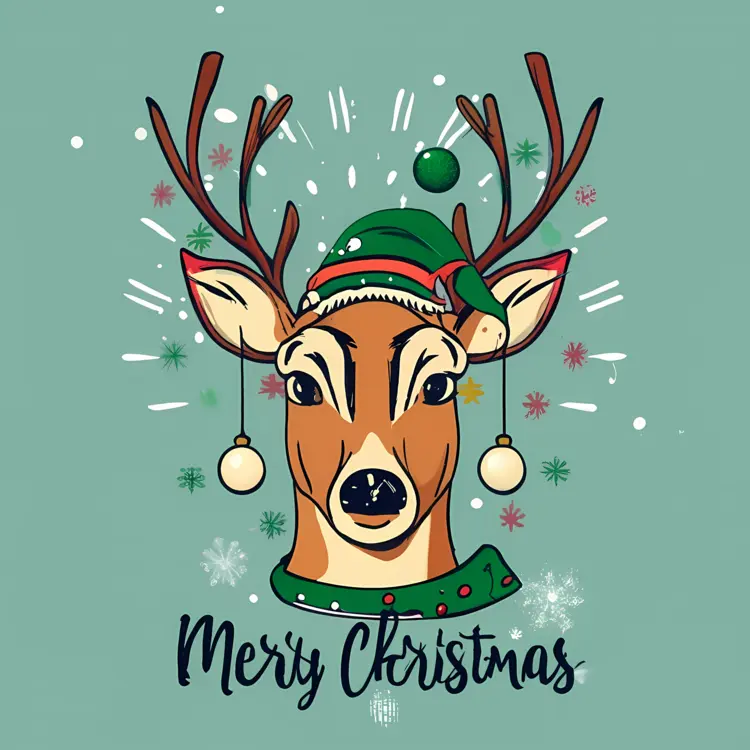 Reindeer with Ornaments