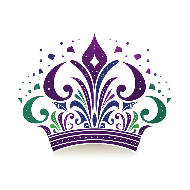 Colorful Floral Crown with Elegant Design