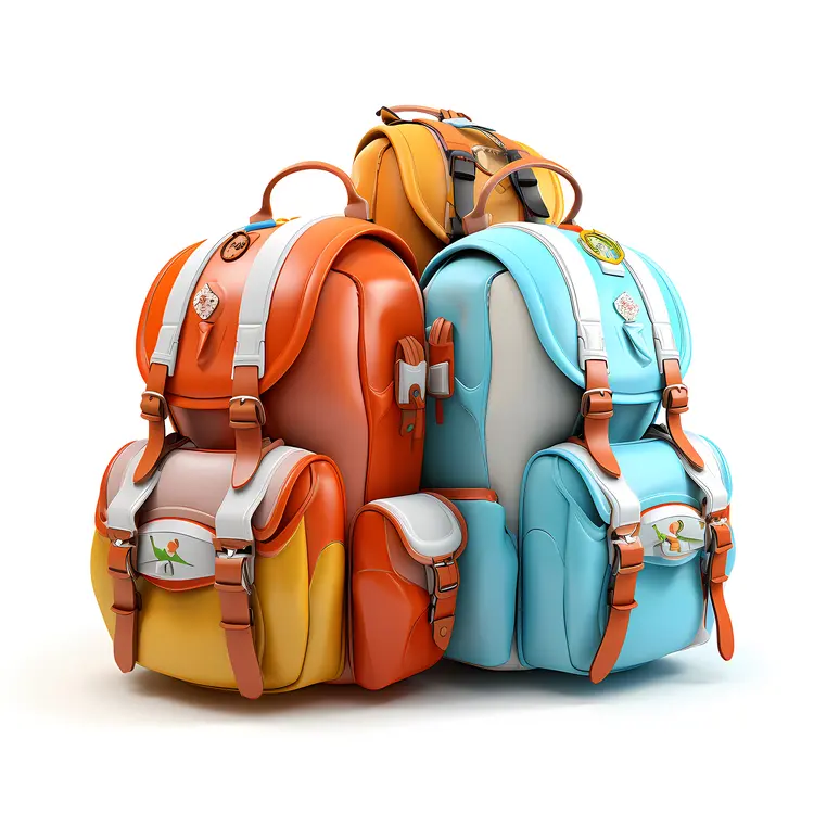 Colorful Travel Backpacks