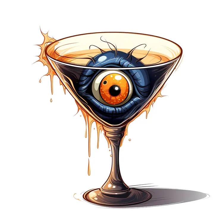 Spooky Eyeball in Glass