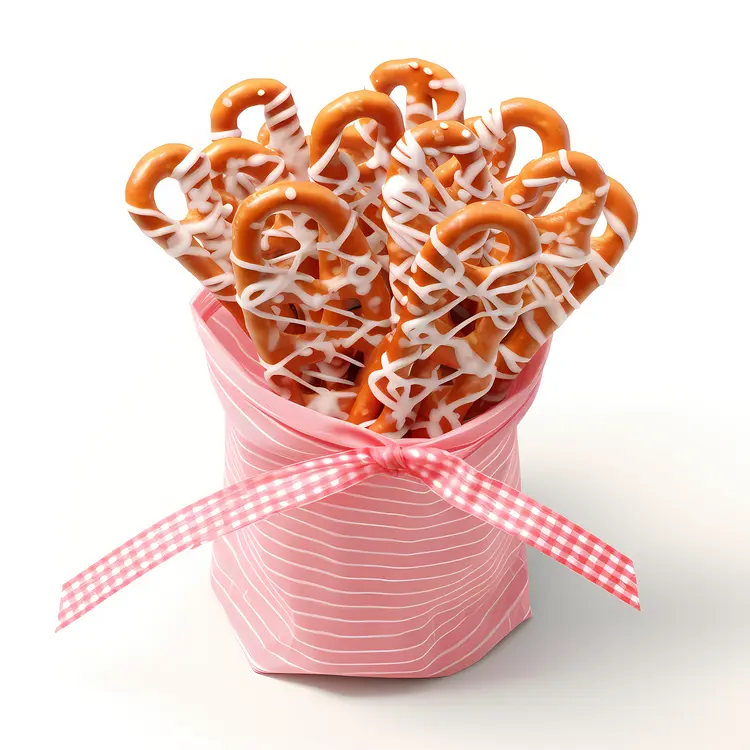 Valentine's Day Pretzel Bouquet