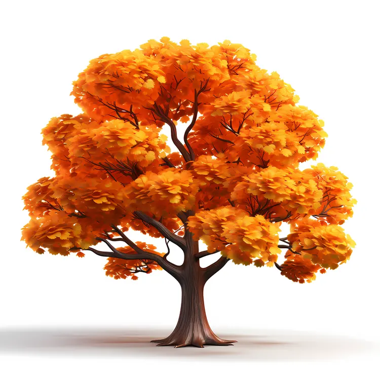 Orange Autumn Tree