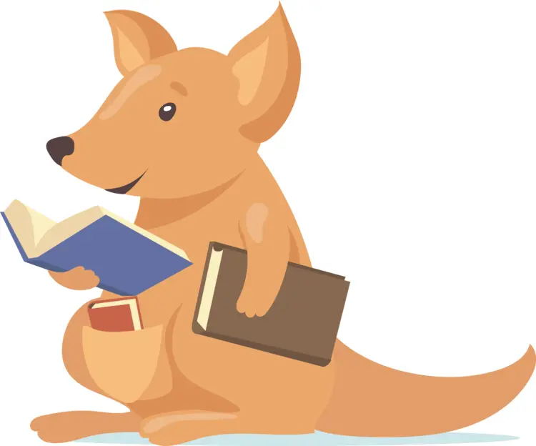 Kangaroo Holding Books