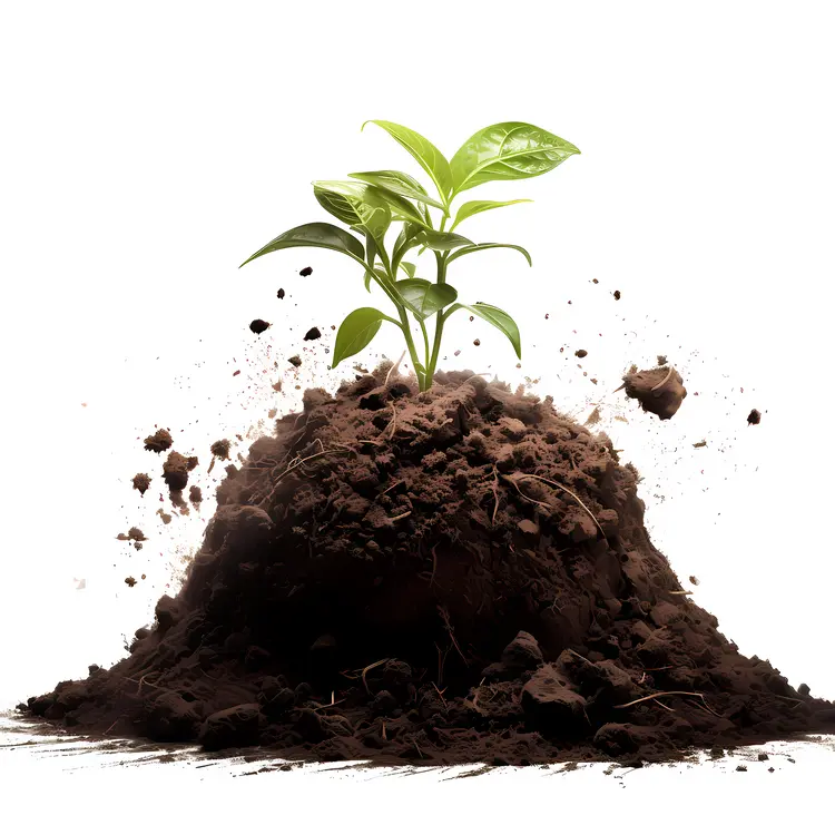 Green Plant Growing in Soil