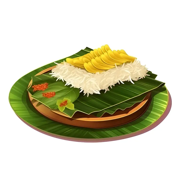 Traditional South Indian Banana Leaf Meal