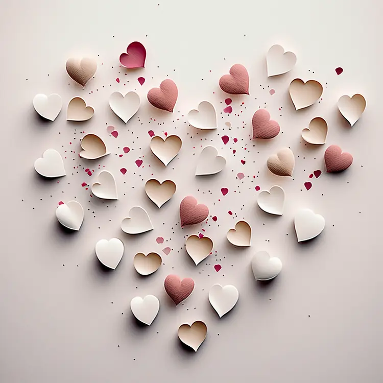 Heart-Shaped Decorations for Valentine's Day