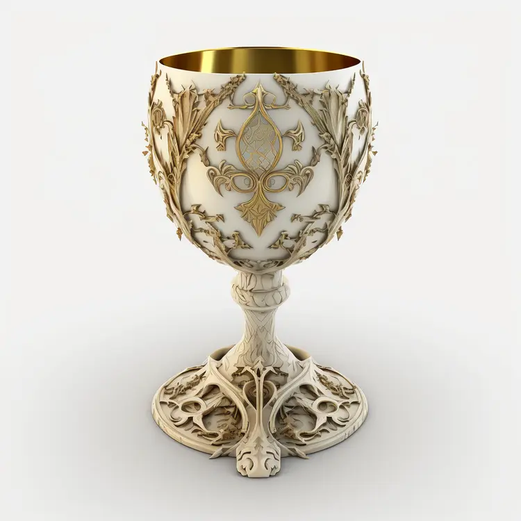 Ornate Gold Chalice for Ceremonial Use