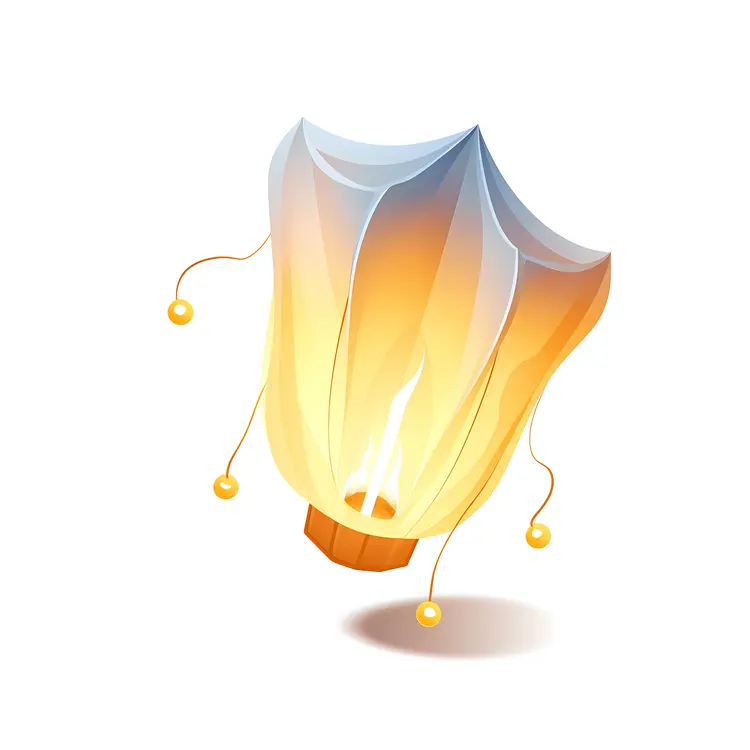 Artistic Sky Lantern Illustration