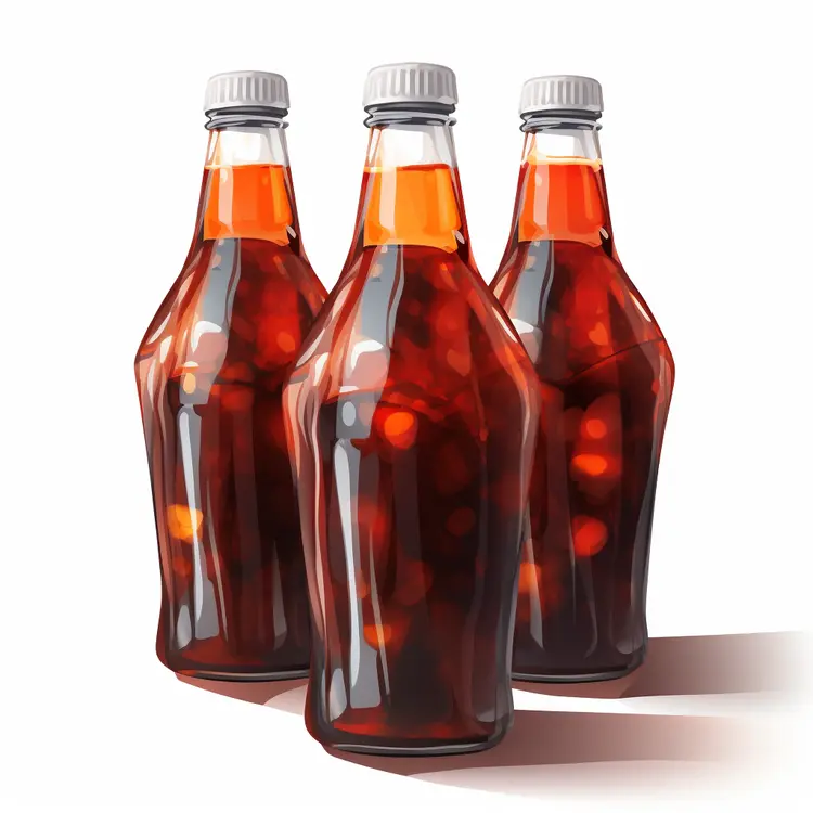 Three Soda Bottles in a Row