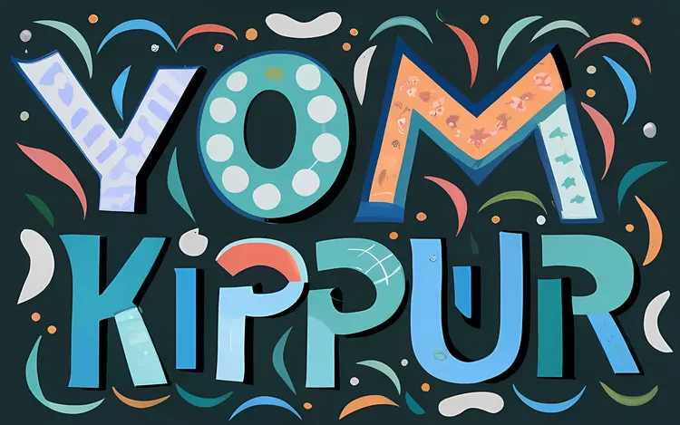 Yom Kippur Colorful Design