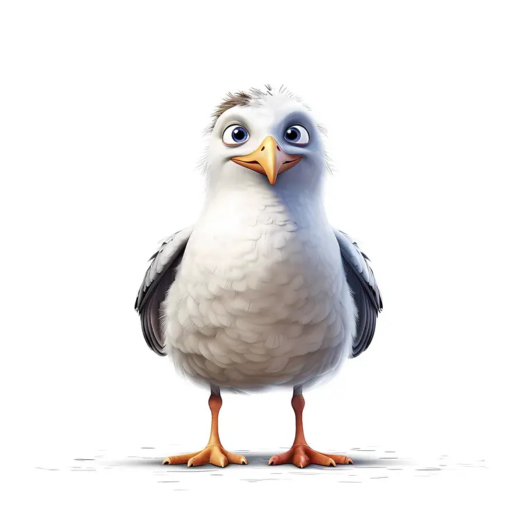Cute Cartoon Seagull